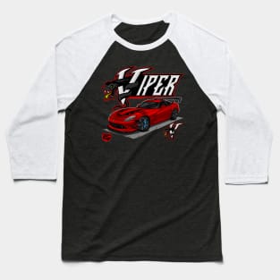 DODGE VIPER SRT 10 (RED) Baseball T-Shirt
